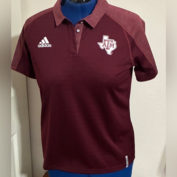 adidas Tops - ADIDAS Texas A&M polo type shirt. Climalite fabric Collegiate. Large. Athleisure